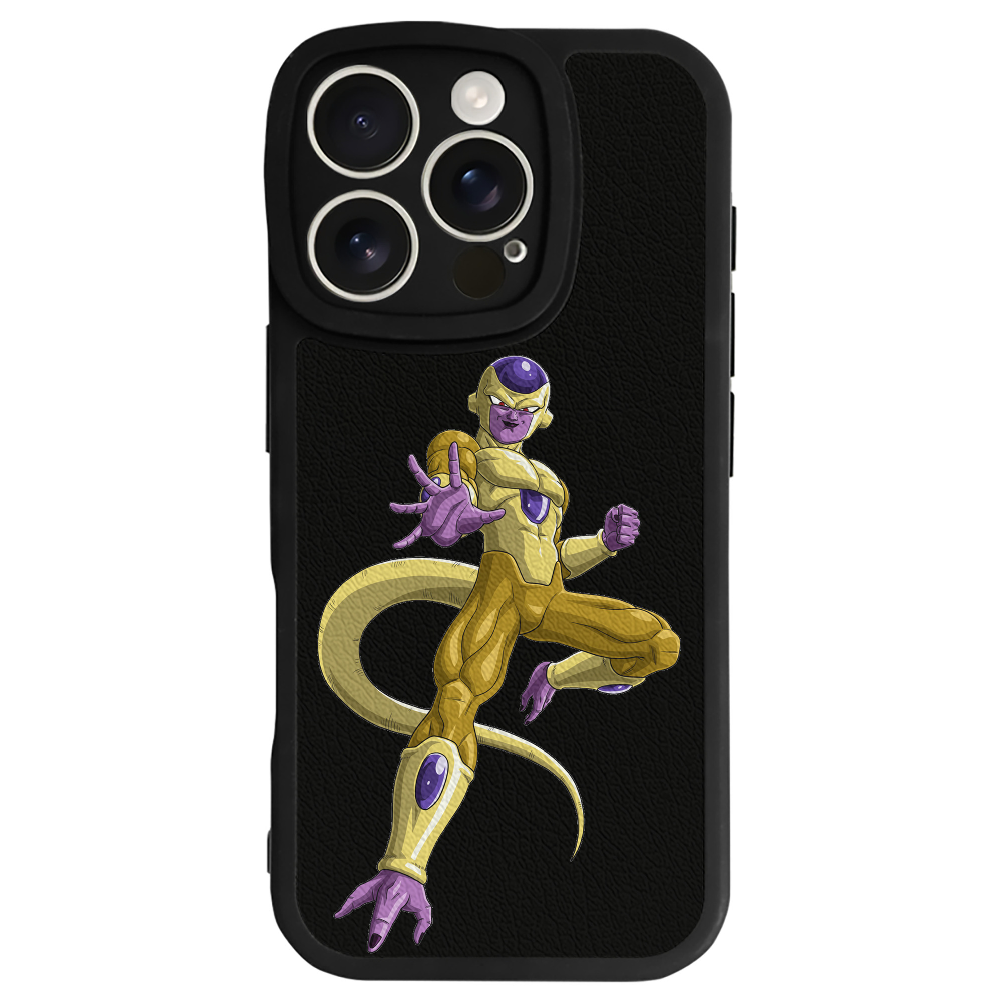 （画像用） ドラゴンボール フリーザ DRAGON BALL Frieza 【iPhone 16シリーズ対応】シリコンスマホケース（レザー調） 材質：シリコン